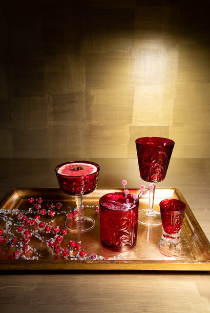 Barocco | The Ruby Glassware Collection,