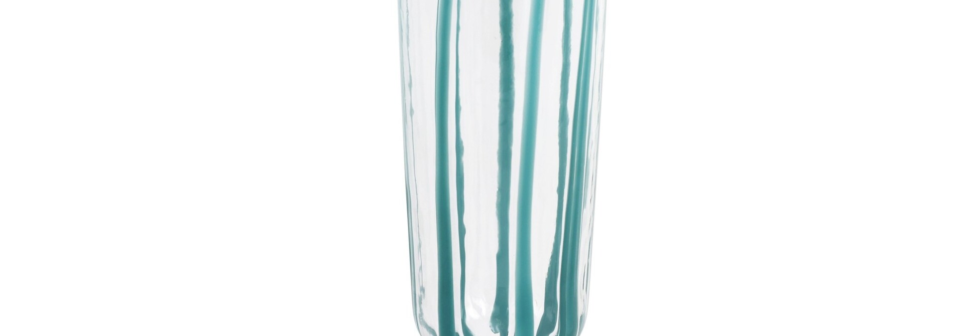 Nuovo Stripe | The Teal Glassware Collection,