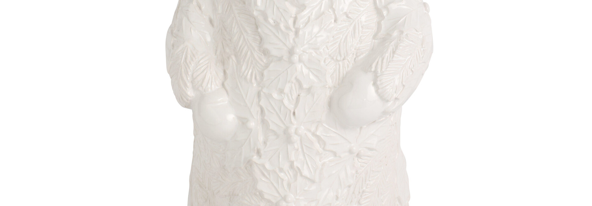 Lastra Holiday | The Figural Santa Collection, White - 10.5 Inch x 10.5 Inch x 19.5 Inch