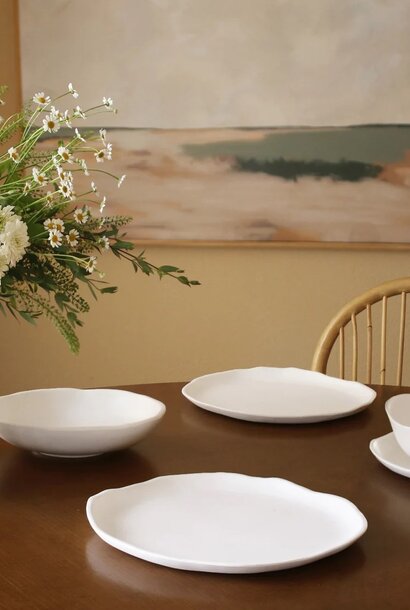 Vida Nube |  The Melamine White Dinnerware Collection,