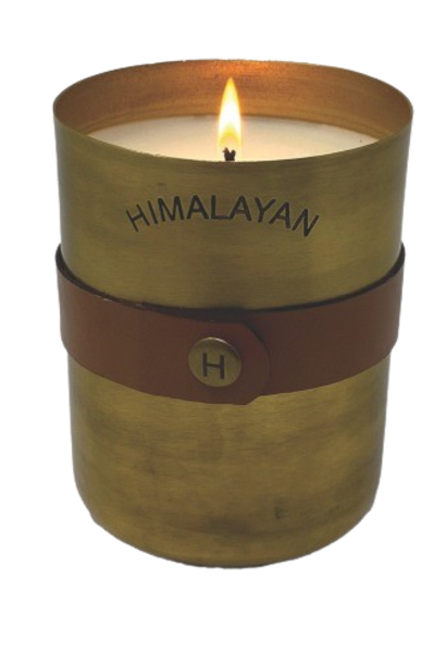 Bourbon Vanilla | The Dharamsala Signature Brass Collection, 17 Oz - 3 Inch x 3 Inch x 4 Inch