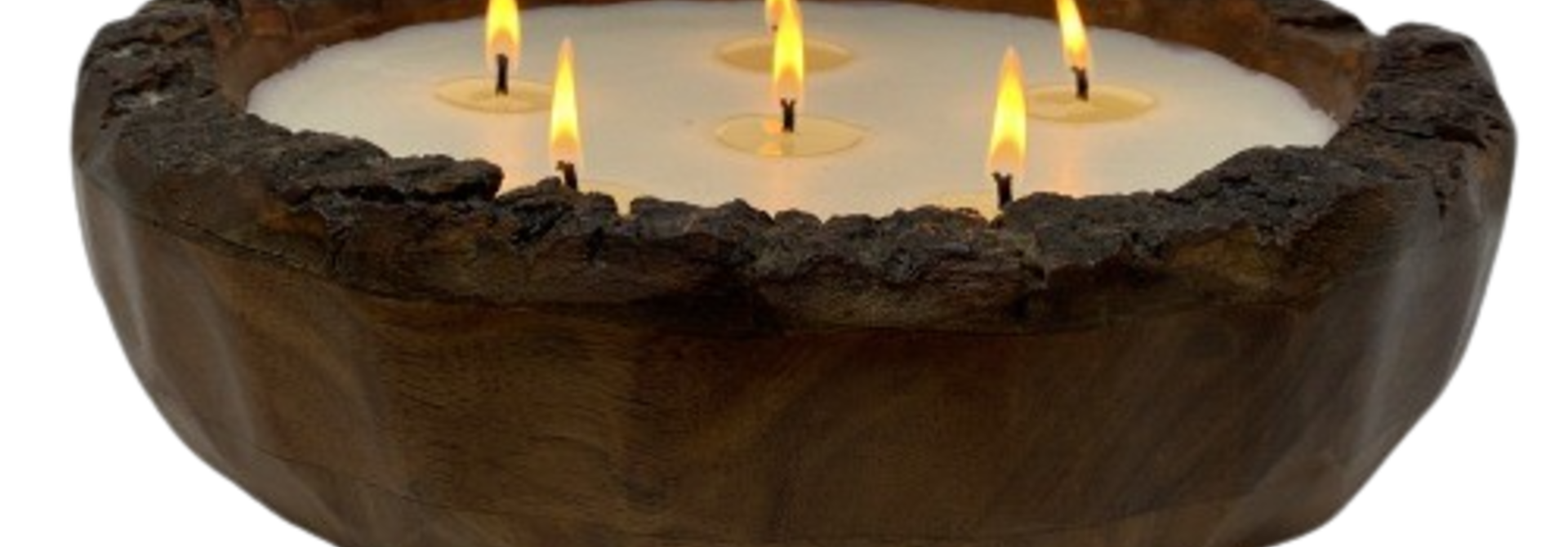 Tobacco Bark | The Endurance Wood Bowl Collection, 64 Oz - 12 Inch x 12 Inch x 3.5 inch