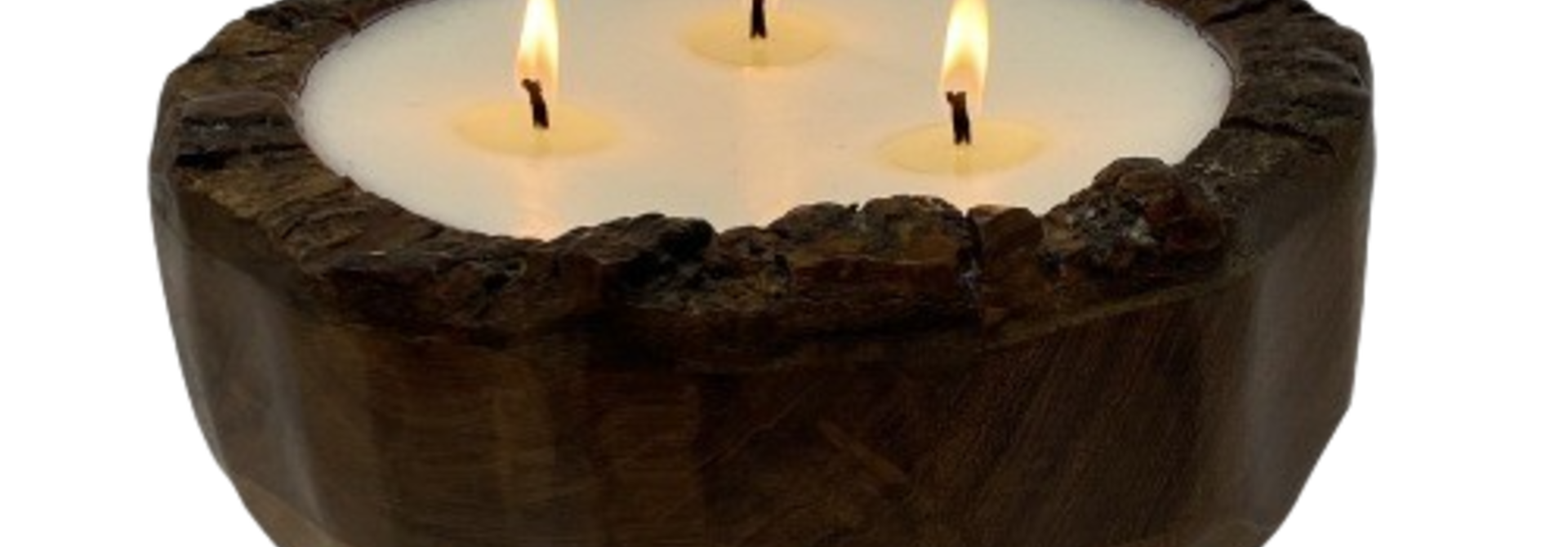 Tobacco Bark | The Endurance Wood Bowl Collection, 20 Oz - 8 Inch x 8 Inch x 3.5 inch