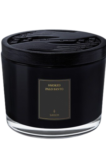 Smoked Palo Santo | The Fragrance Collection, 3-Wick Candle - 4.75 Inch x 4.75 Inch x 3.75 Inch