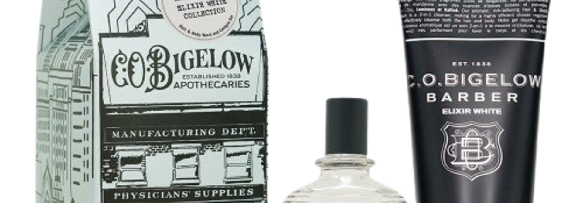 No.1585 | The C.O. Bigelow Collection, Gift Set - Elixir White Cologne + Haire & Body Wash