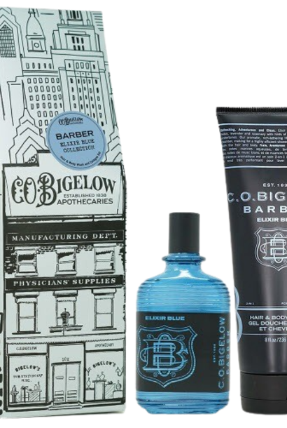 No.1580 | The C.O. Bigelow Collection, Gift Set - Elixir Blue Cologne + Haire & Body Wash