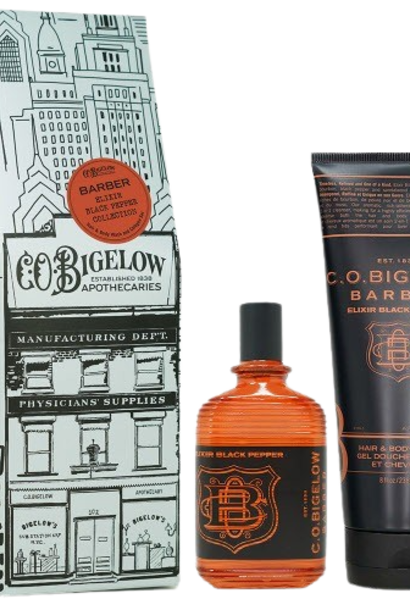 No.1586 | The C.O. Bigelow Collection, Gift Set - Elixir Black Pepper Cologne + Haire & Body Wash
