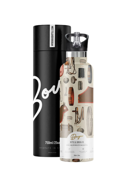 Bits & Bridles | The Water Bottle Collection, Tan - 25 Oz