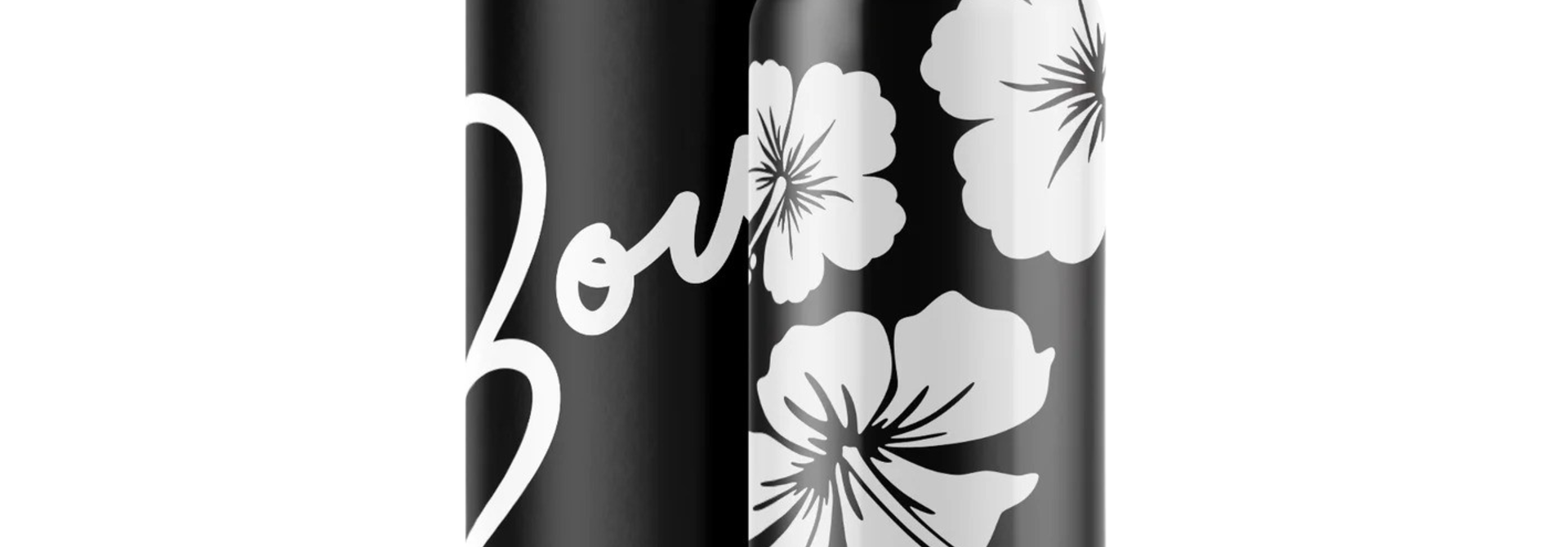 Aloha | The Water Bottle Collection, Black & White - 25 Oz