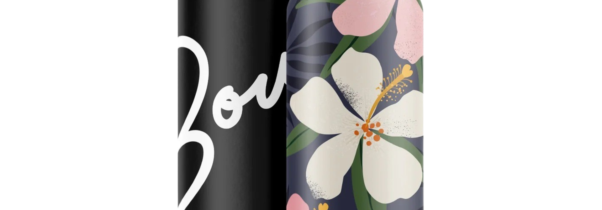 Aloalo | The Water Bottle Collection, Pink & White - 25 Oz