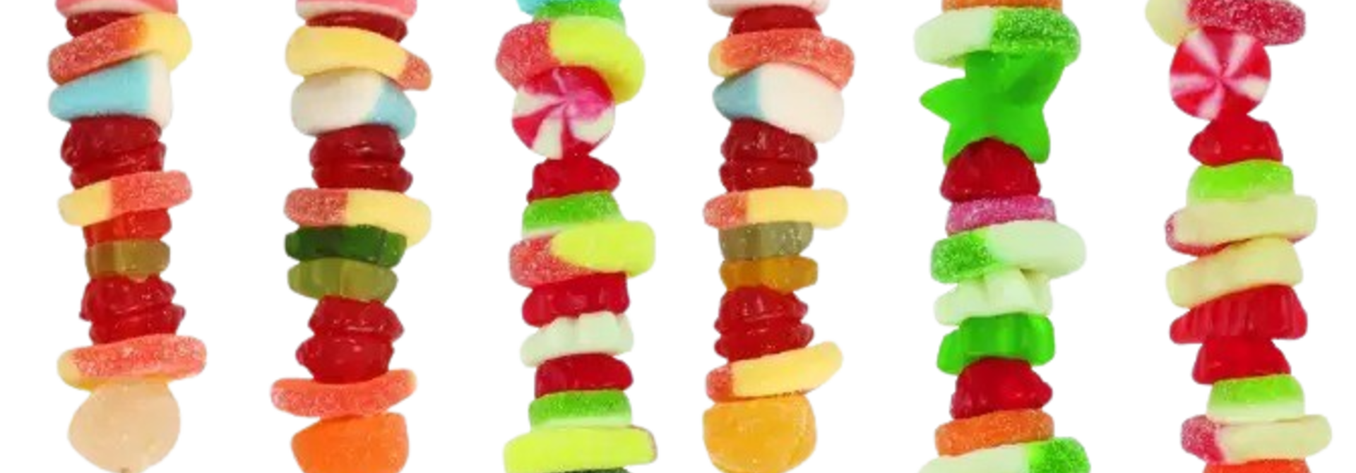 Christmas Gummy Kabob | The Holiday Candy Collection - 10 Inch x 1.5 Inch x 1.5 Inch