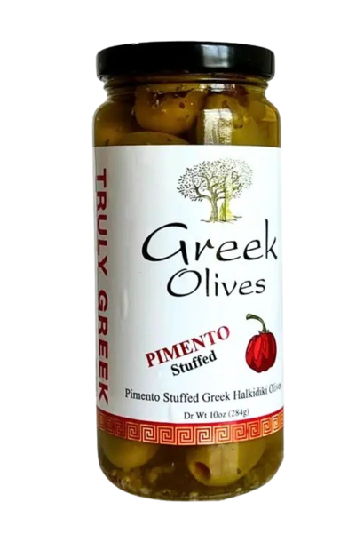 Pimento Stuffed Olives | The Greek Olive Collection - 10 Oz
