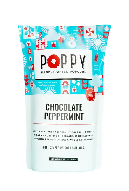 Chocolate Peppermint Bark | The Gourmet Popcorn Collection, Holiday Market Bag