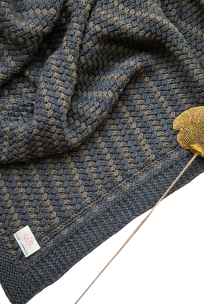 Tara | The Throw Collection, Grey & Brown - 60 Inch x 50 Inch