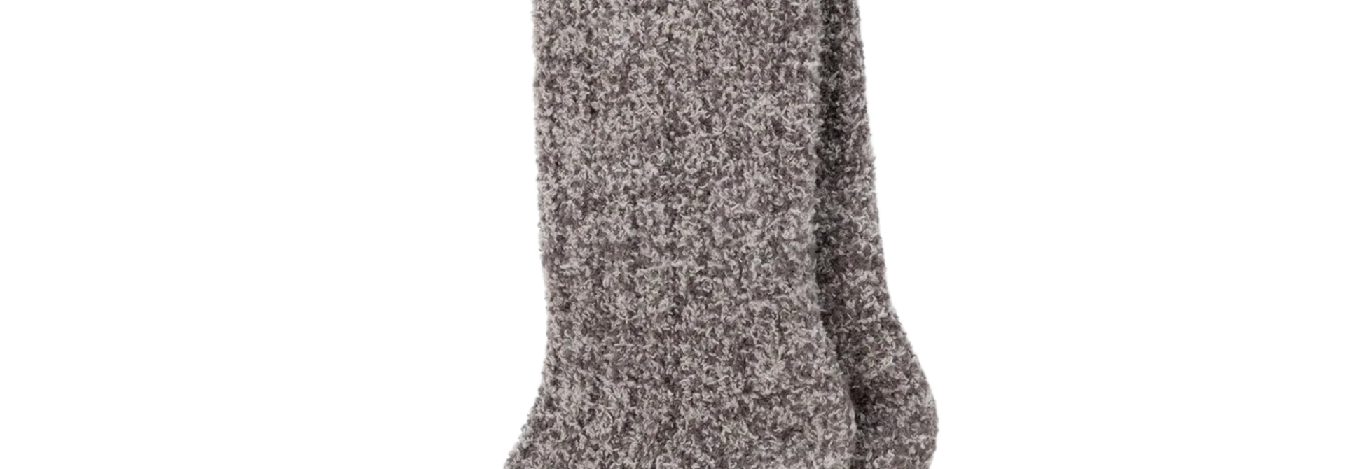 Kashwere Lounge | The Ribbed Heathered Sock Collection, Silver Fox & Pewter - One Size Fits Most