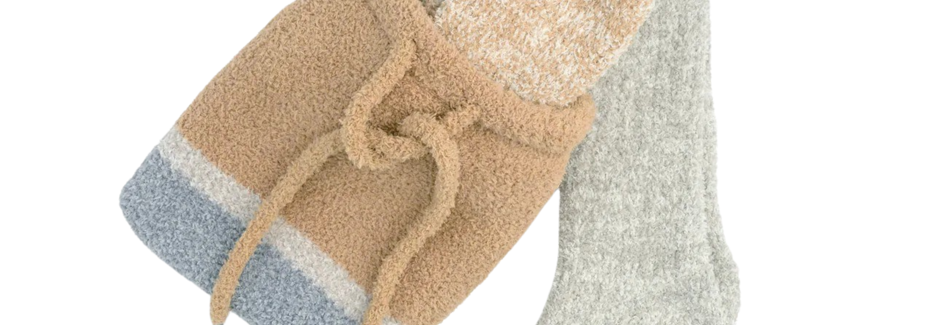 Kashwere Lounge | The Montecito Sock Gift Set Collection, Honey & Fog - One Size Fits Most
