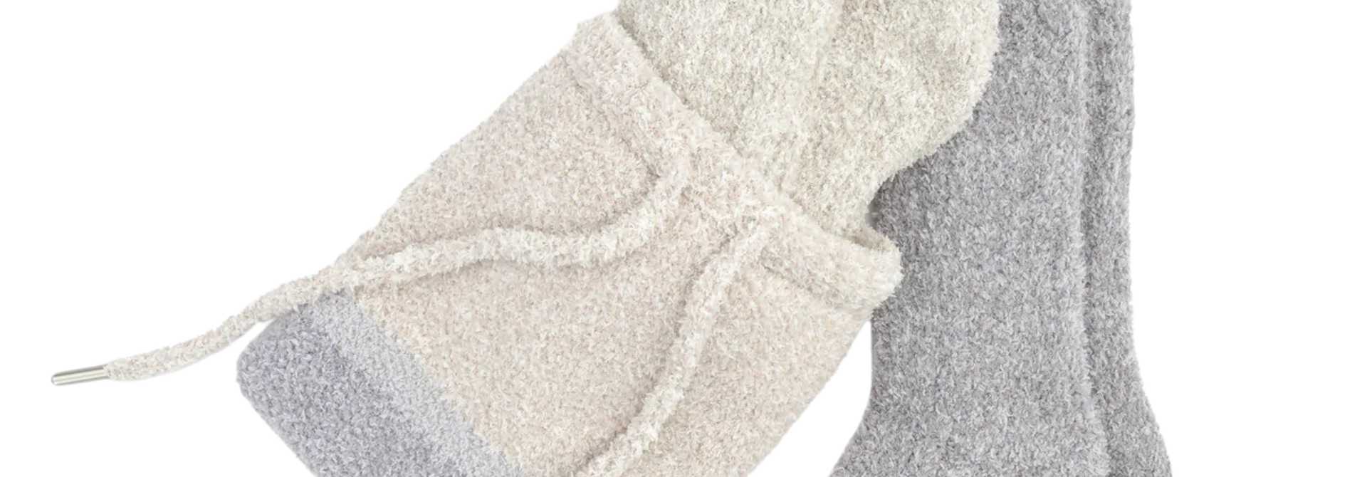 Kashwere Lounge | The Montecito Sock Gift Set Collection, Ivory & Fog - One Size Fits Most