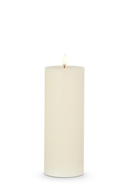 Flameless Candle | The Holiday Candle Collection, Ivory - 3 Inch x 3 Inch x 8 Inch