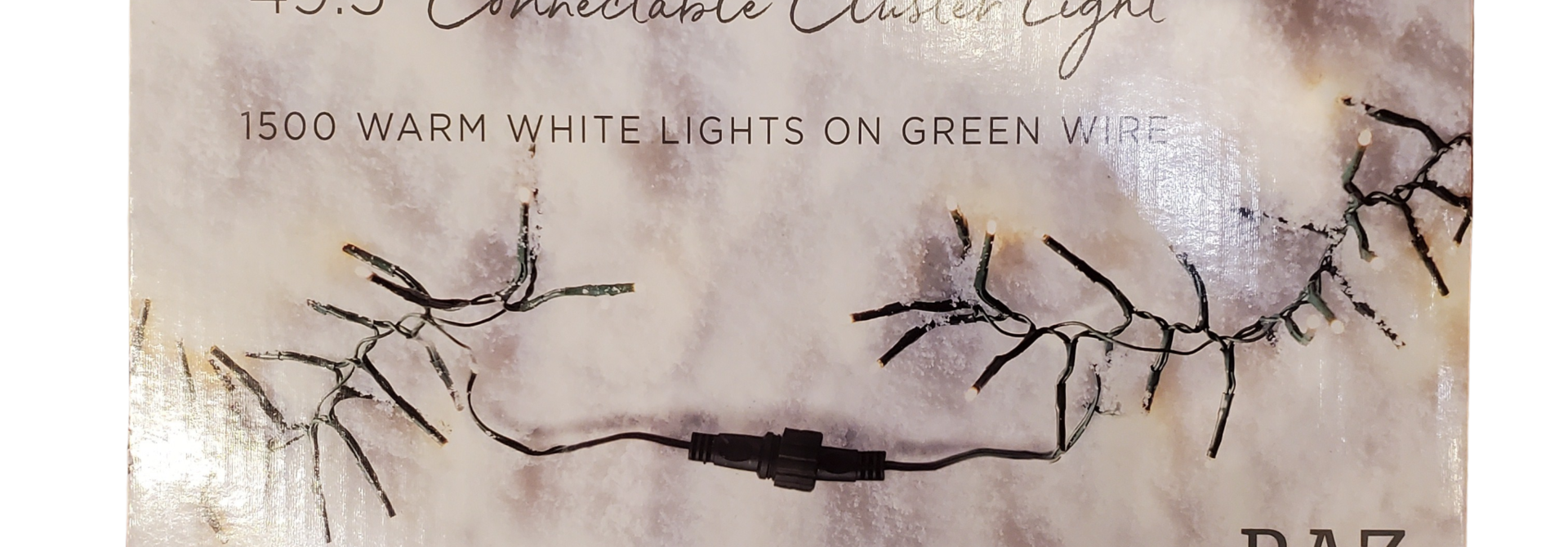 Cluster Garland | The Holiday Light Collection, Green - 49.5 Feet