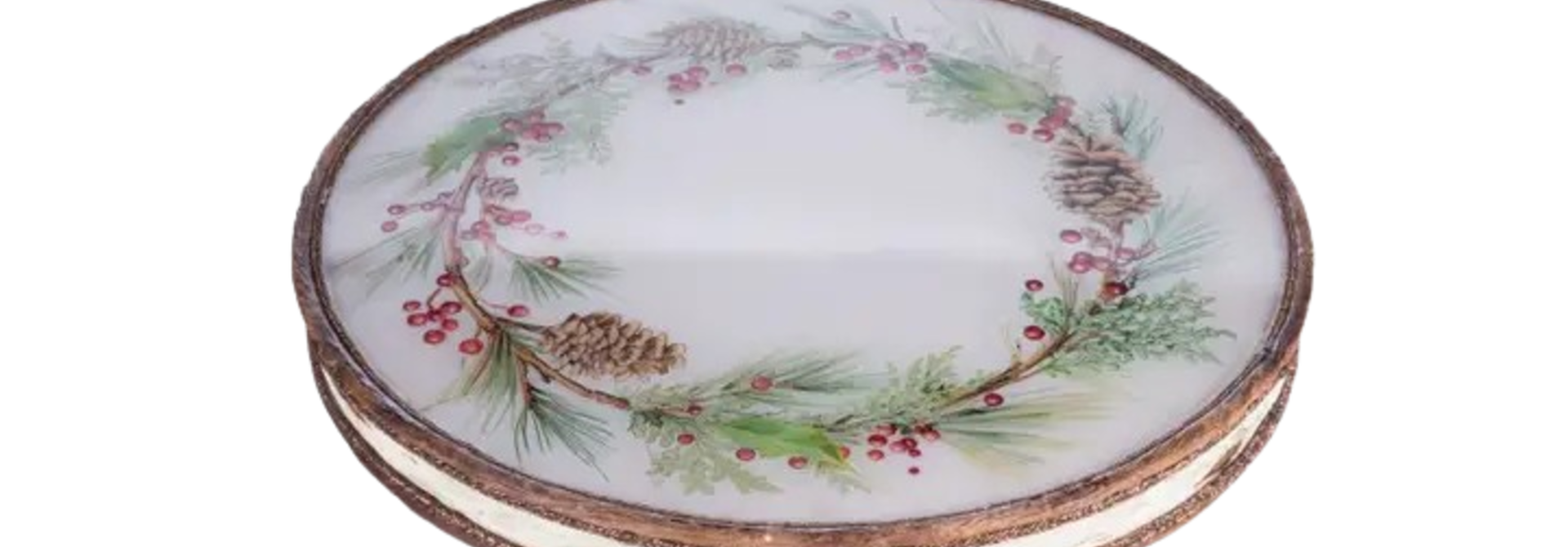 Cake Plate | The North Country Collection, Multi - 12 Inch x 12 Inch x 8.5 Inch