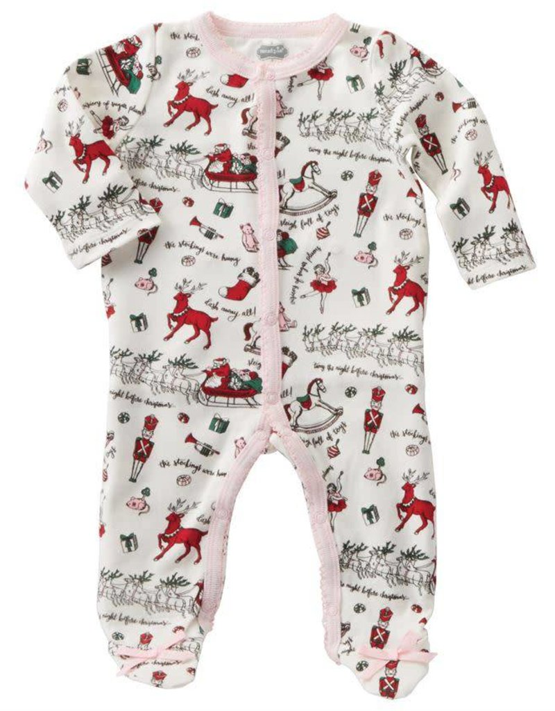 Mud Pie Baby Boys Footed One Piece Striped Sleeper