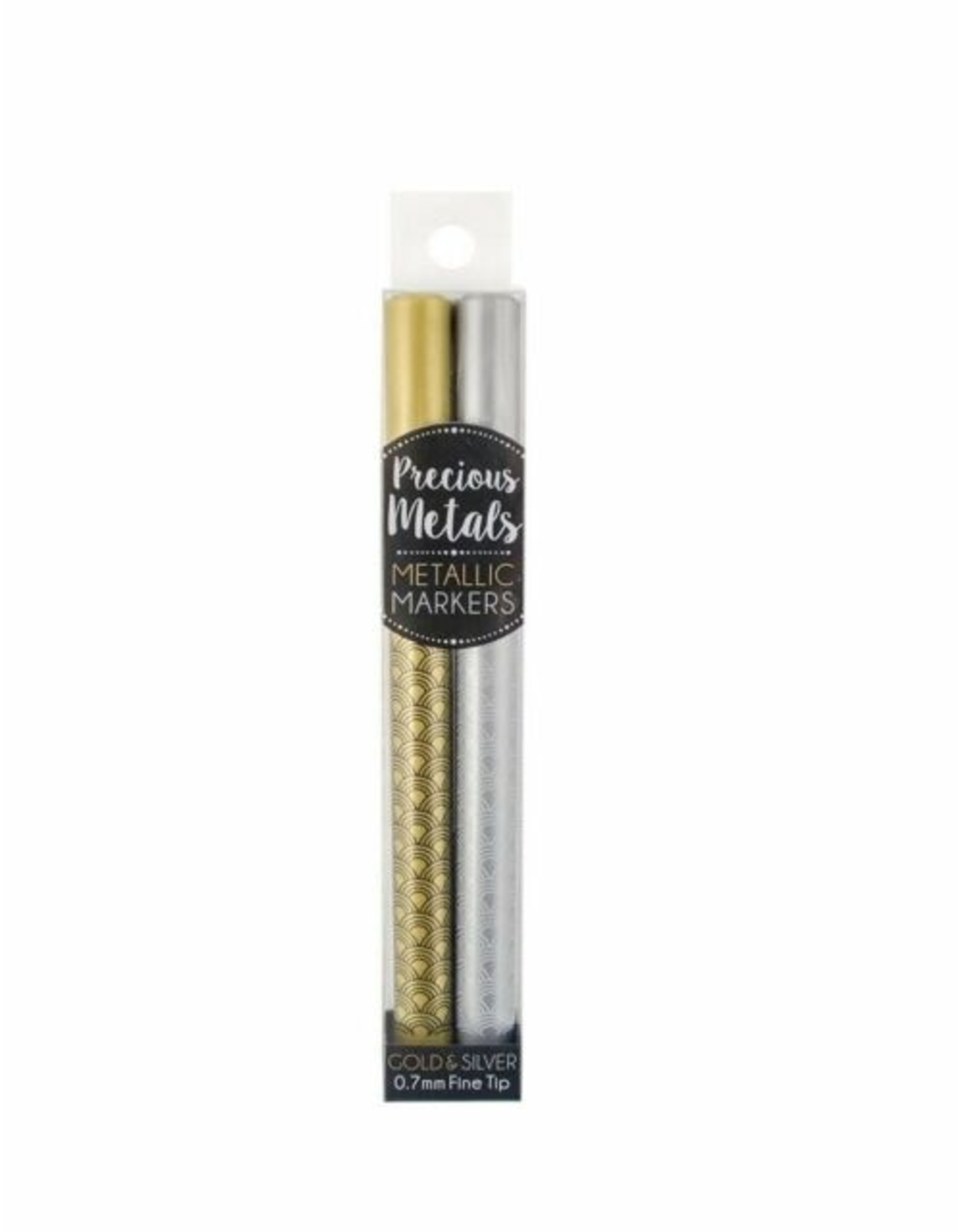 precious metals silver on Precious Metal Fine Tip Metallic Markers Set Of 2 Callie S Boutique