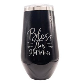 Pure Drinkware Bless this Hot Mess 16oz stemless