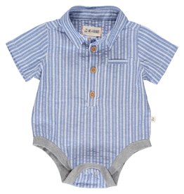 Me & Henry Helford Stripe SS Onesie