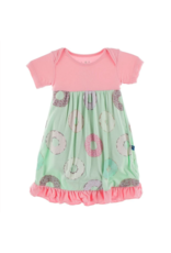 Print Short Sleeve One Piece Dress Romper Pistachio Donuts Callie S Boutique