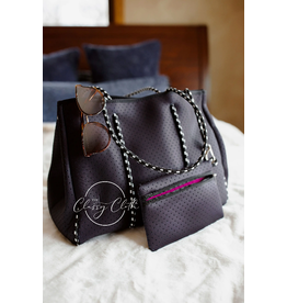 The Classy Cloth Black Neoprene Bag