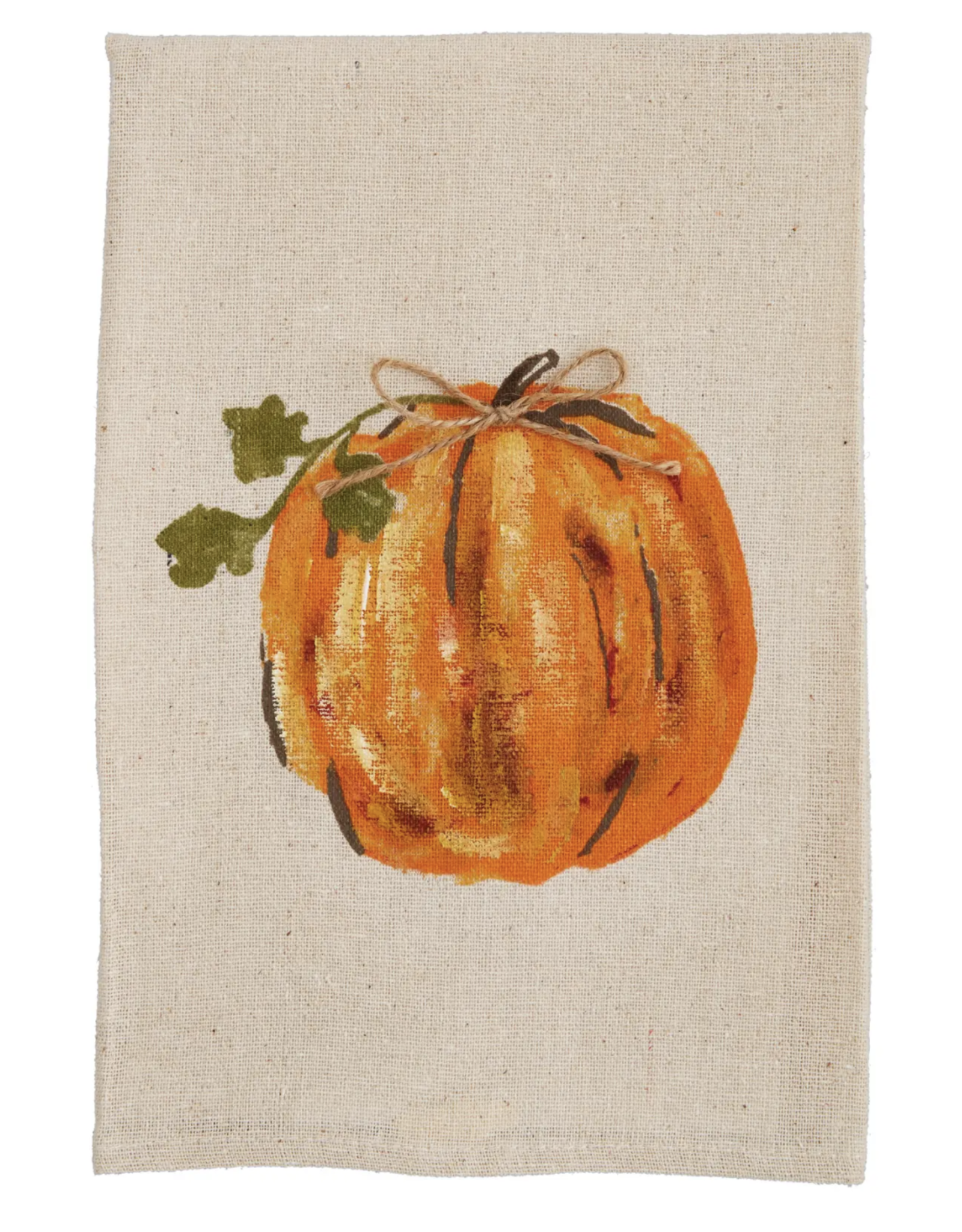 Mudpie Pumpkin Hand Painted Towel