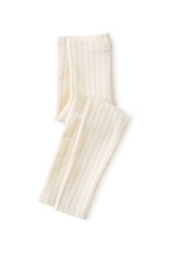 Tea Collection Metallic Stripe Legging- Pelican