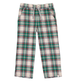 Me & Henry Boy's Rockford Lounge Pants-Green/Brown/Navy Plaid