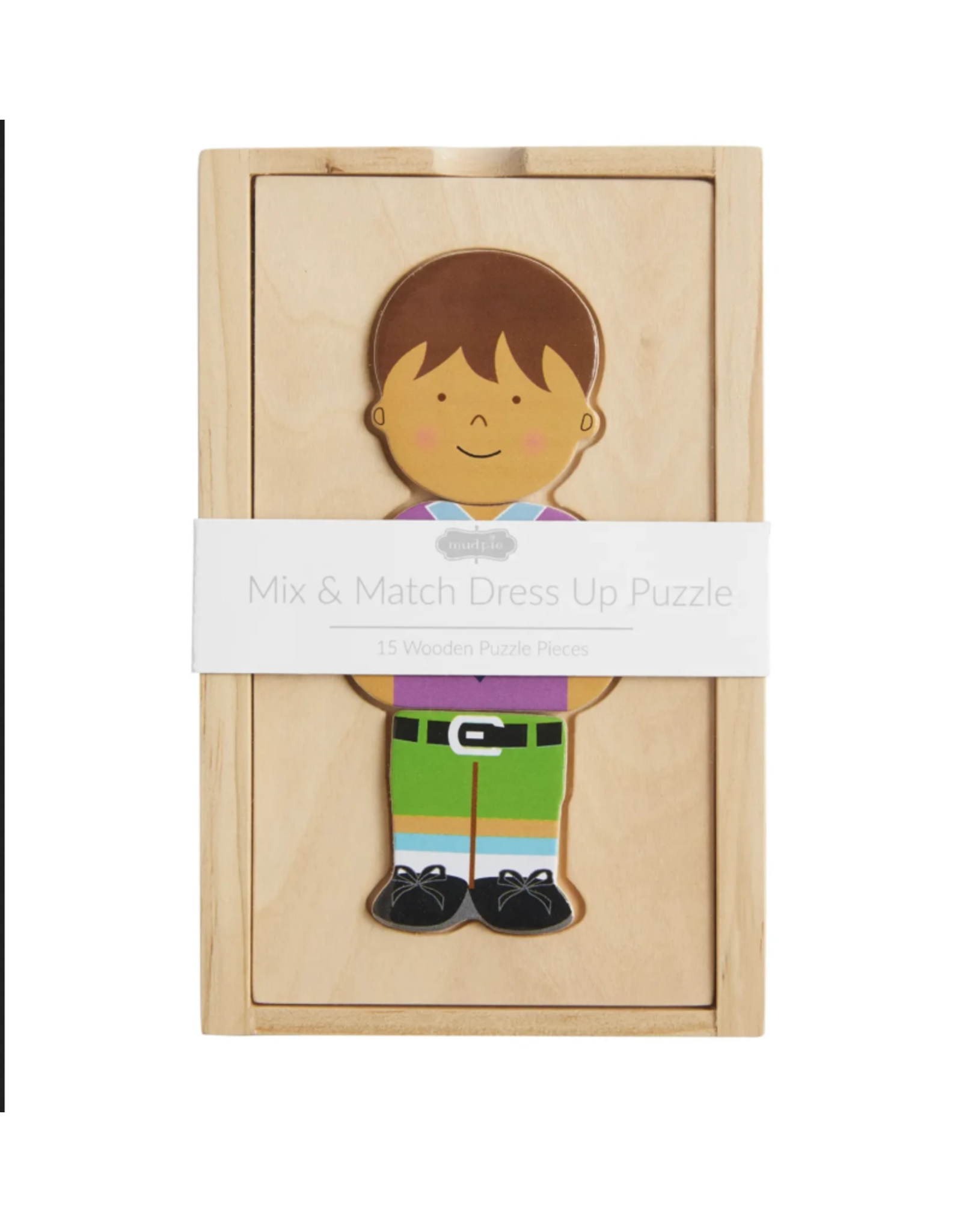 Mudpie Boy Boxed Dress Up Wood Toy