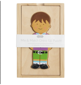 Mudpie Boy Boxed Dress Up Wood Toy