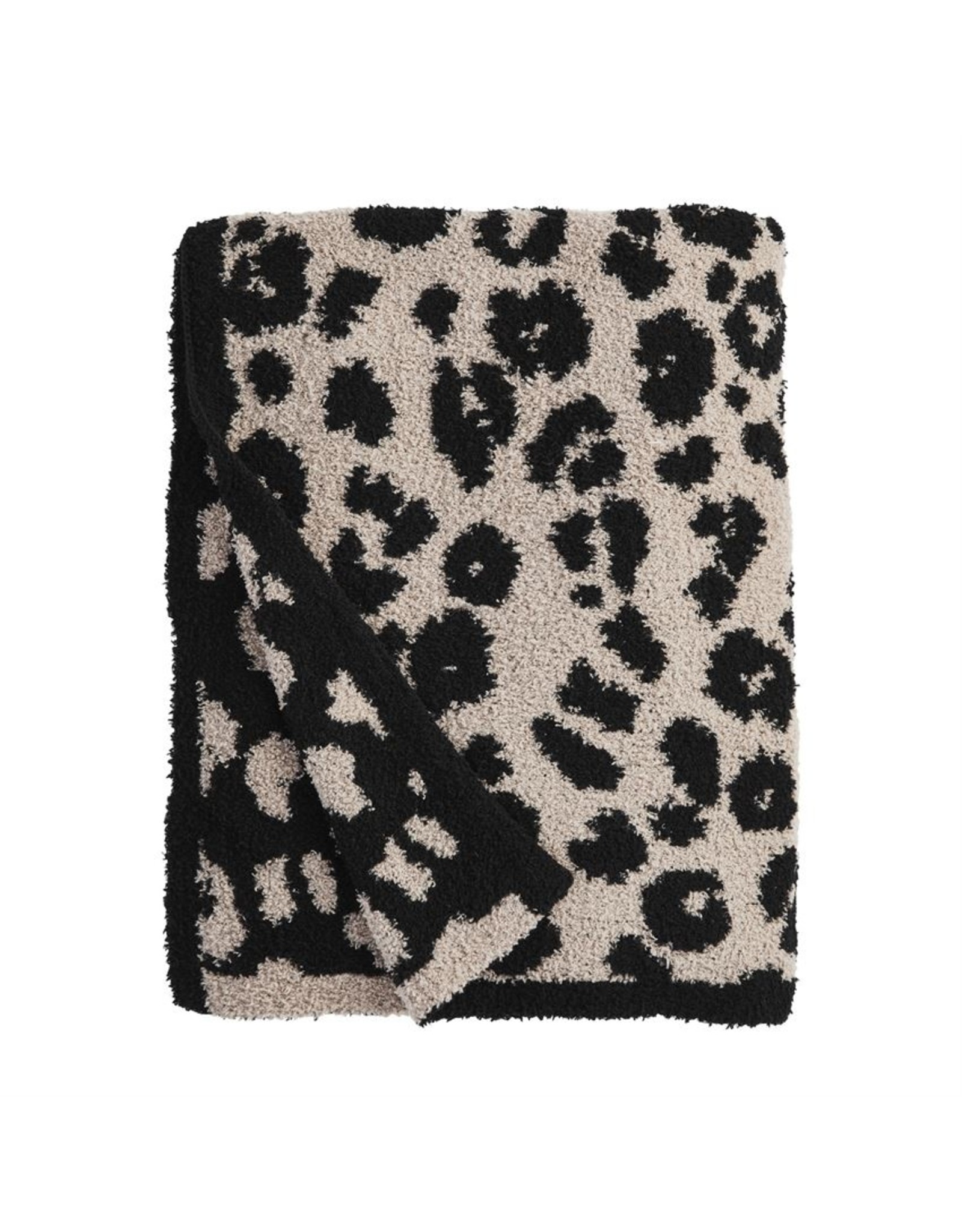Mudpie Leopard Blanket - Tan