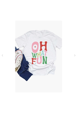 Kids by Kissed Apparel Retro Oh What Fun Graphic Tee