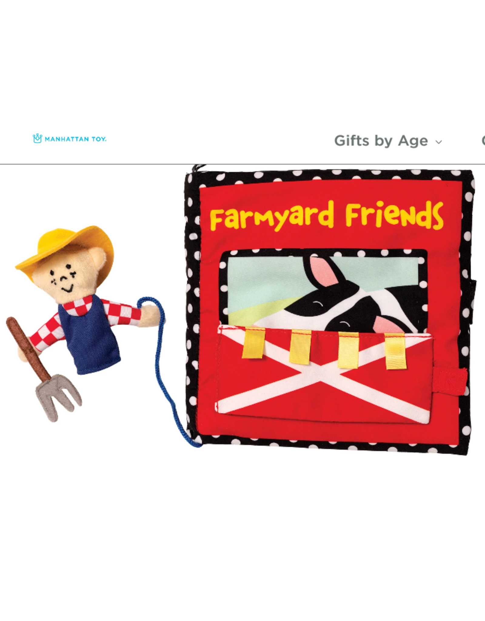 manhattan Toy Company Farmyard Friends Book