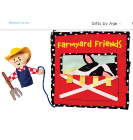 manhattan Toy Company Farmyard Friends Book