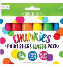 Ooly Chunkies Paint Sticks -Set of 6 Colors