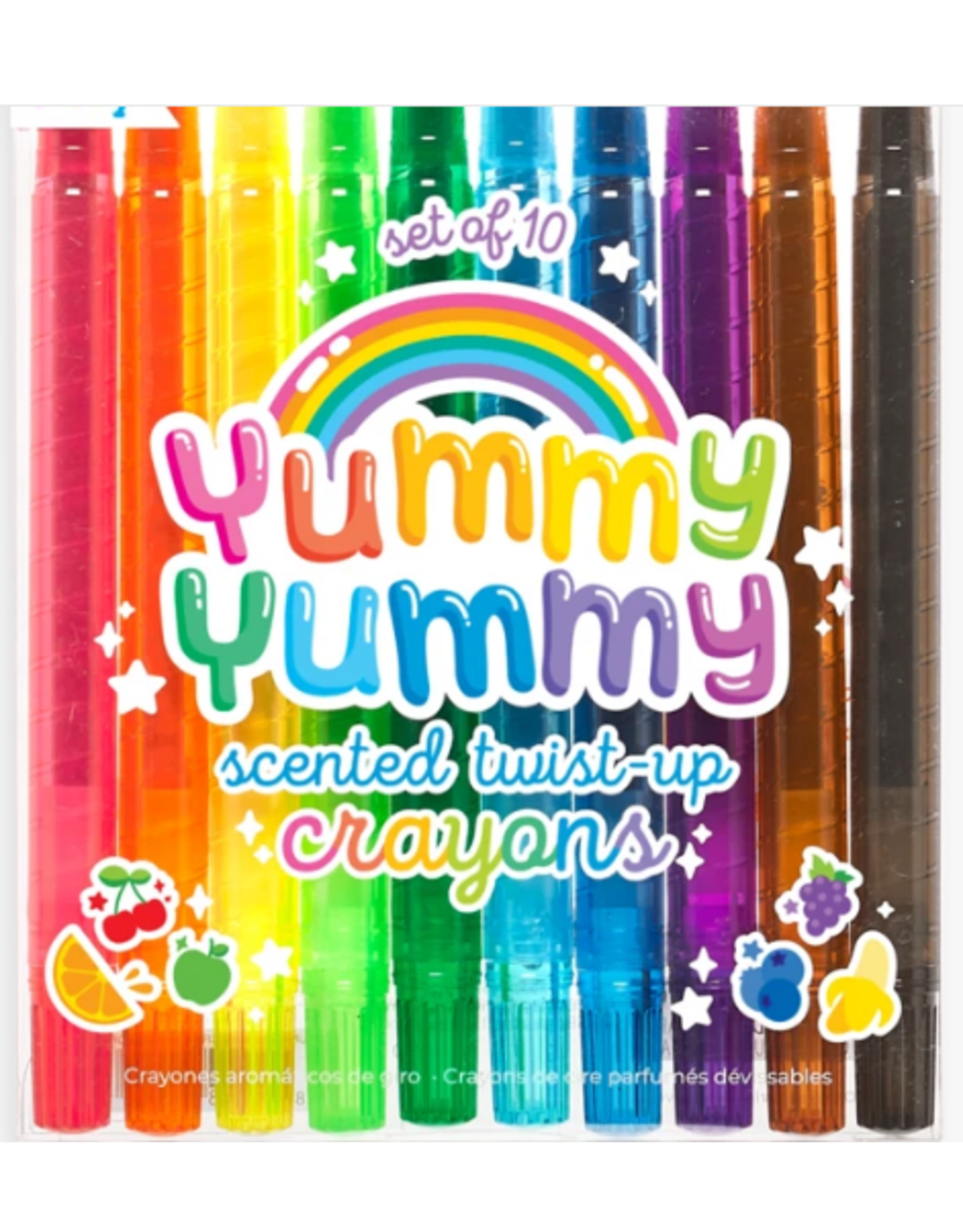 Ooly Yummy Yummy Scented Twist-Up Crayons  Set of 10