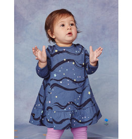 Tea Collection Aurora in Dark Blue Swing Dress