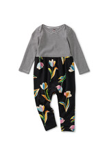 Tea Collection Print Mix Baby Romper ~ Night Blomma