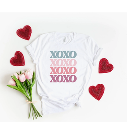 Amy Anne Apparel XOXO Valentine Shirt White
