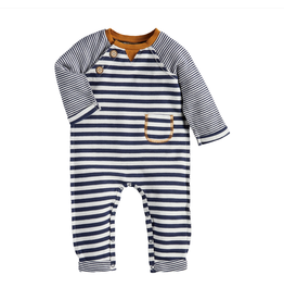 Mudpie Mud Pie Stripe Dbl Jersey One-Piece