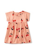 Tea Collection Empire Baby Dress - Cherry Toss in Pink