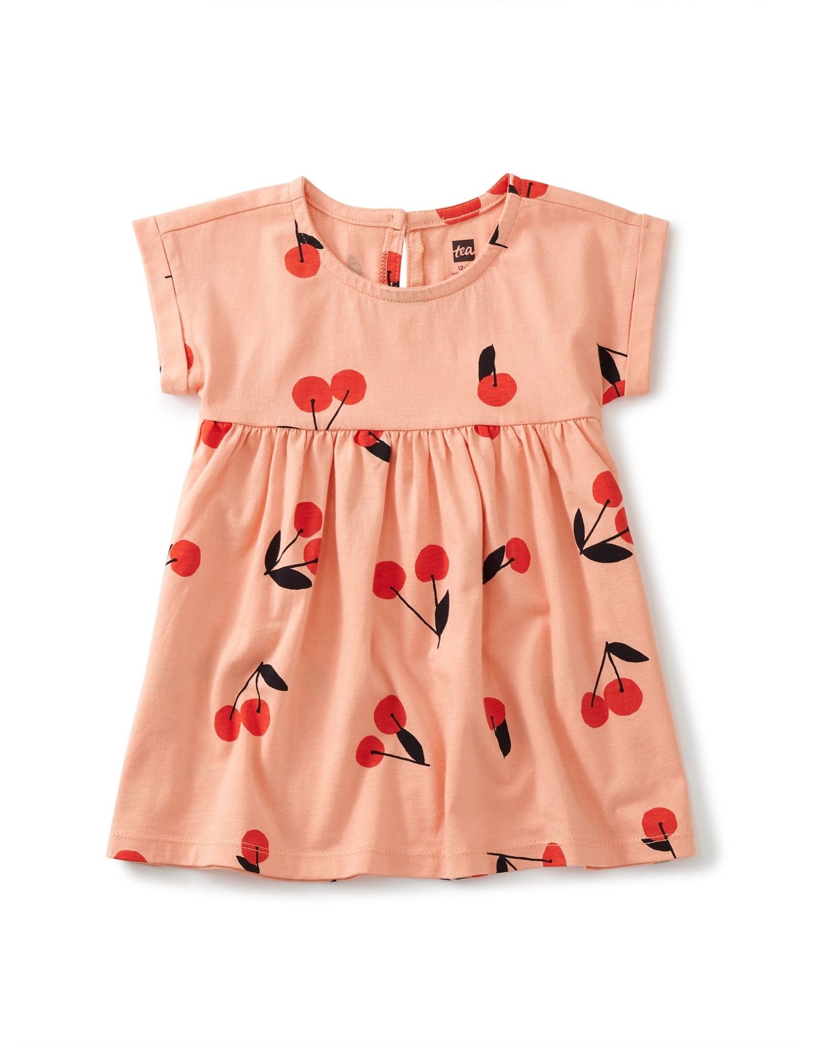 Tea Collection Empire Baby Dress - Cherry Toss in Pink