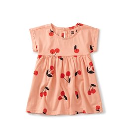 Tea Collection Empire Baby Dress - Cherry Toss in Pink