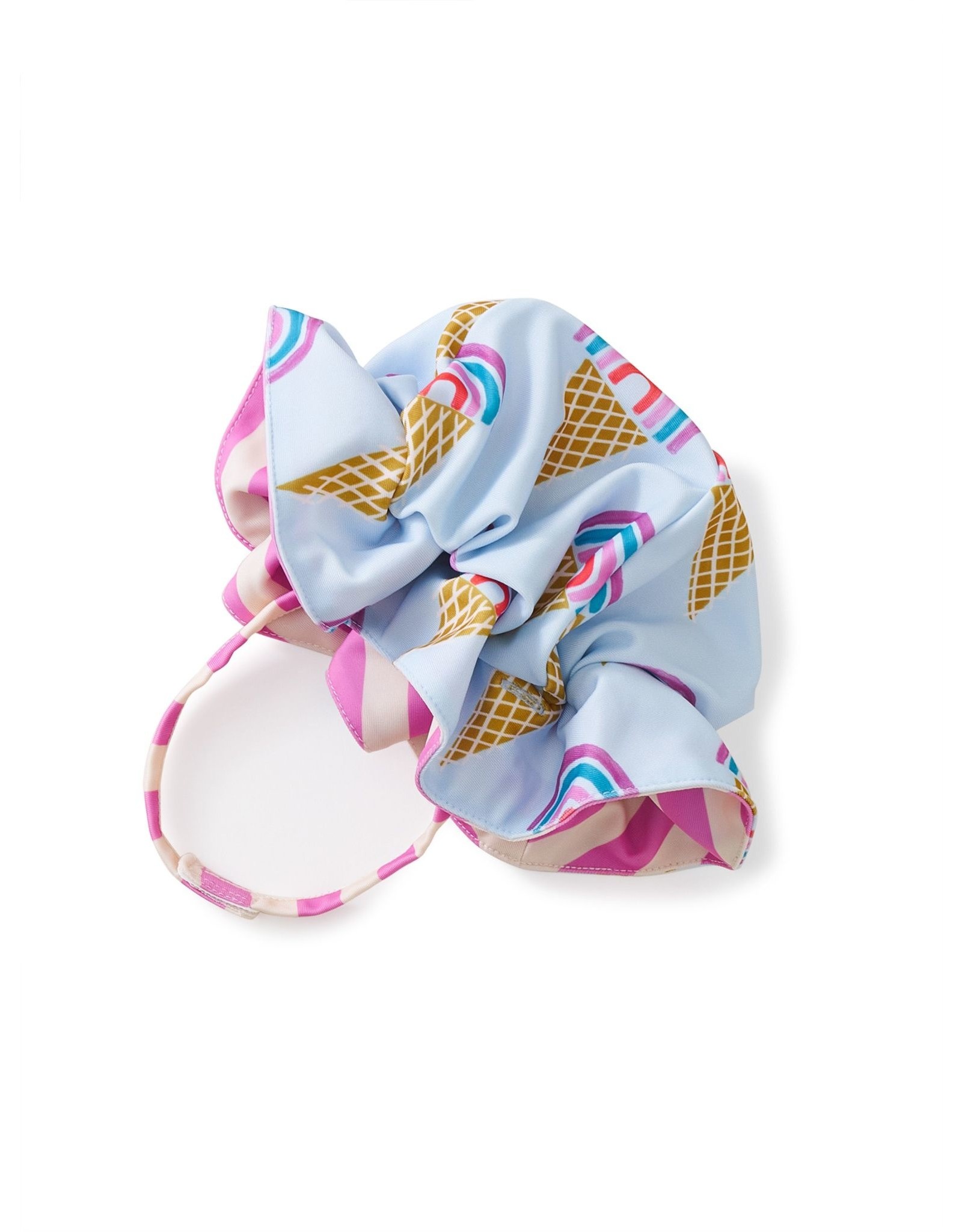 Tea Collection Reversible Ruffle Baby Sun Hat ~ Rainbow Cones