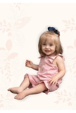 Mabel and Honey Picnic Peace Knit Romper~ Pink